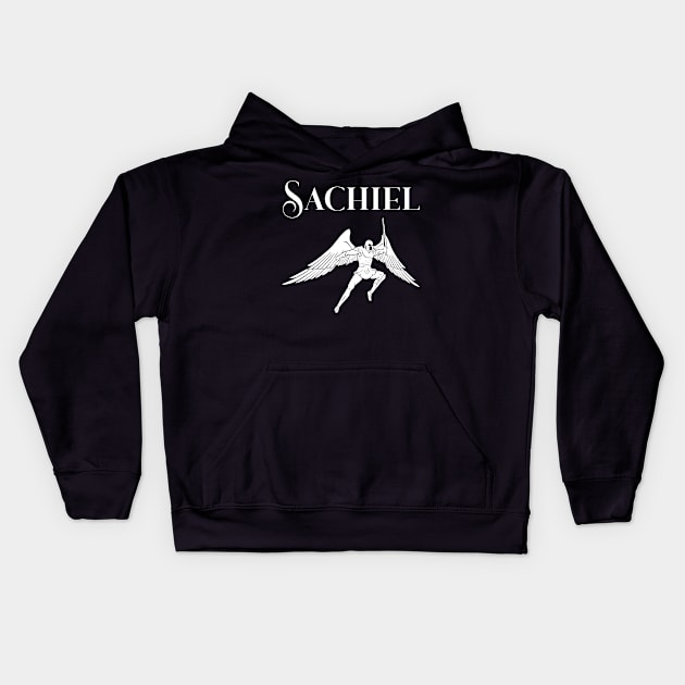 The Archangel Sachiel Kids Hoodie by Claudia Williams Apparel